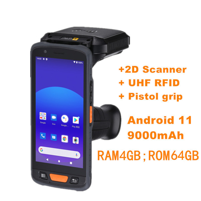 2024 5.5인치 휴대용 안드로이드 PDA 1D 2D 바코드 스캐너 휴대용 RFID PDA 리더