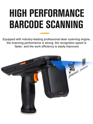 장거리 휴대용 RFID 스캐너 안드로이드 UHF 휴대용 PDA와 4G 와이파이 무선 재고 UHF RFID 리더 휴대용 PDA